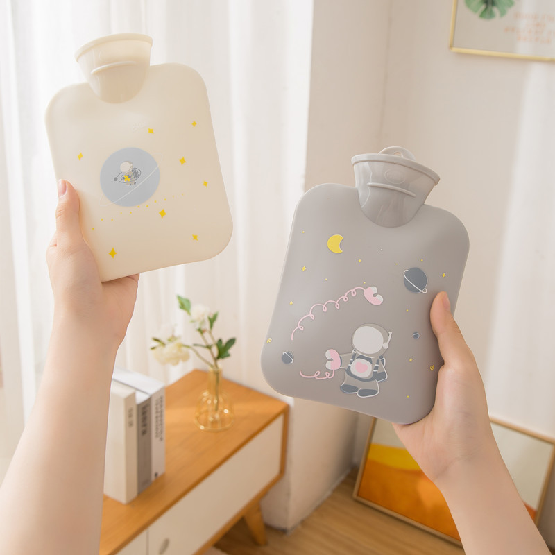 INS Hot Water Injection Bag Belly Silicone Hot Water Bottle Winter Student Portable Hot Compress Cartoon Cute Heating Pad