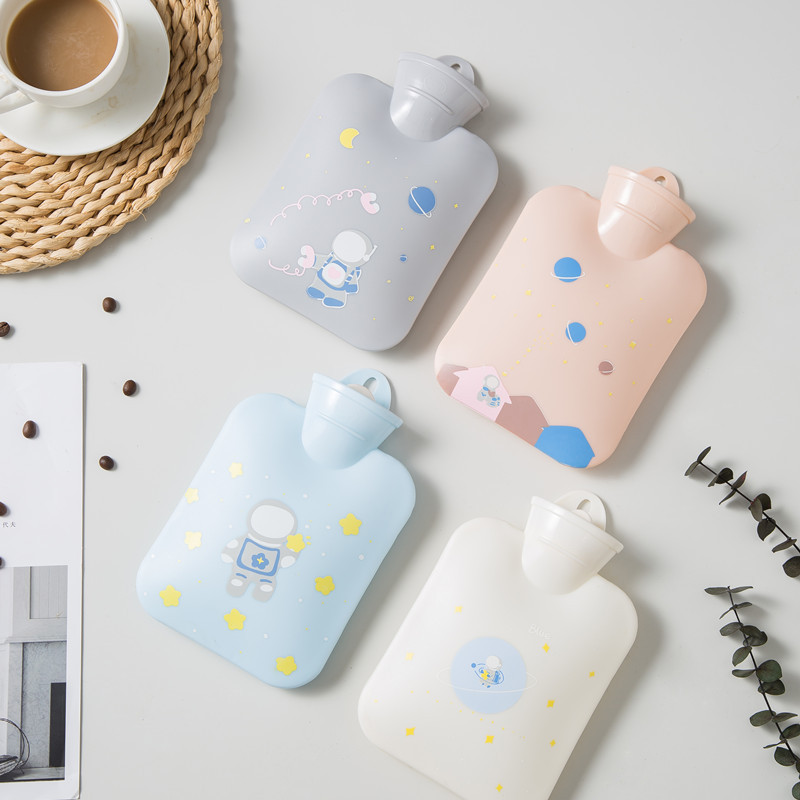 INS Hot Water Injection Bag Belly Silicone Hot Water Bottle Winter Student Portable Hot Compress Cartoon Cute Heating Pad