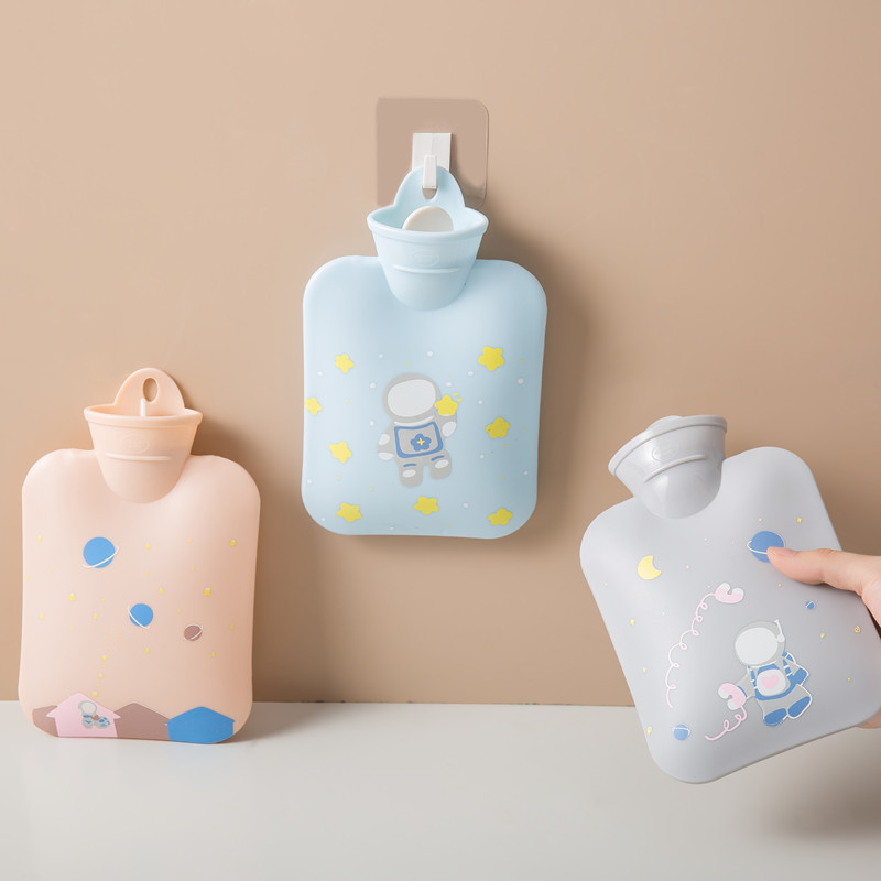 INS Hot Water Injection Bag Belly Silicone Hot Water Bottle Winter Student Portable Hot Compress Cartoon Cute Heating Pad