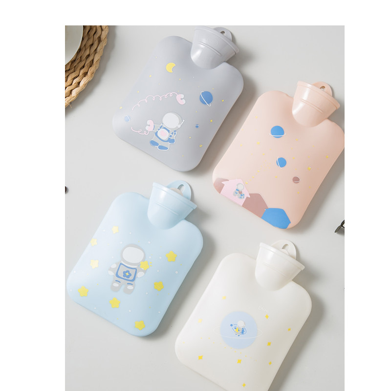 INS Hot Water Injection Bag Belly Silicone Hot Water Bottle Winter Student Portable Hot Compress Cartoon Cute Heating Pad