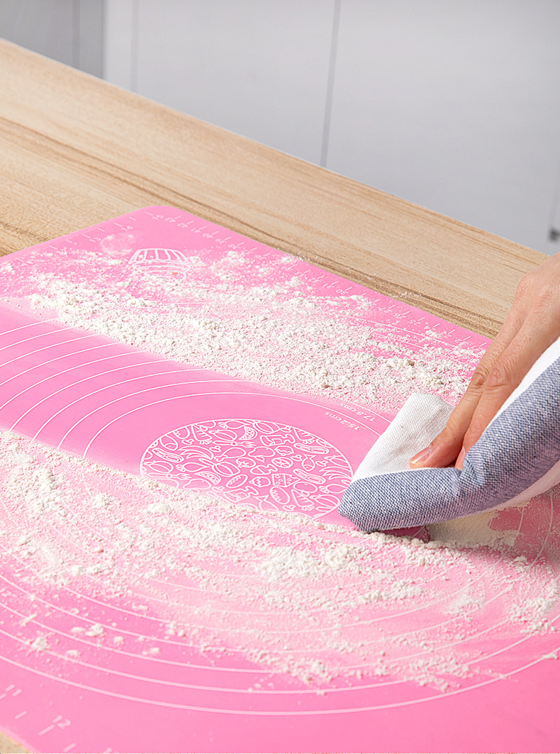 Factory Direct Sales Baking Case Silicone Dough Kneading Large and Small Sizes Kneading Dough Rolling Pad Non-Stick High Temperature Resistant with Scale Factory Direct Sales Baking Case Silicone Dough Kneading Large and Small Sizes Kneading Dough Rolling Pad Non-Stick High Temperature Resistant with Scale