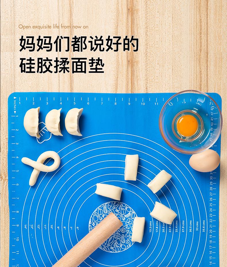 Factory Direct Sales Baking Case Silicone Dough Kneading Large and Small Sizes Kneading Dough Rolling Pad Non-Stick High Temperature Resistant with Scale Factory Direct Sales Baking Case Silicone Dough Kneading Large and Small Sizes Kneading Dough Rolling Pad Non-Stick High Temperature Resistant with Scale