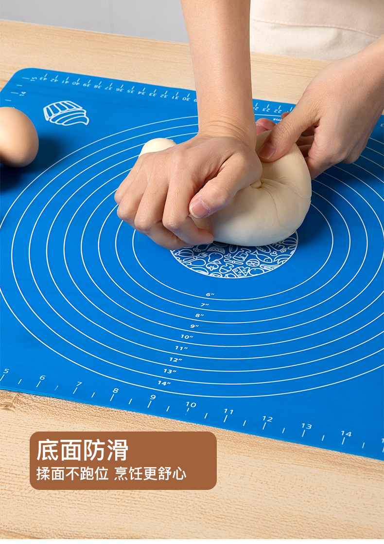 Factory Direct Sales Baking Case Silicone Dough Kneading Large and Small Sizes Kneading Dough Rolling Pad Non-Stick High Temperature Resistant with Scale Factory Direct Sales Baking Case Silicone Dough Kneading Large and Small Sizes Kneading Dough Rolling Pad Non-Stick High Temperature Resistant with Scale