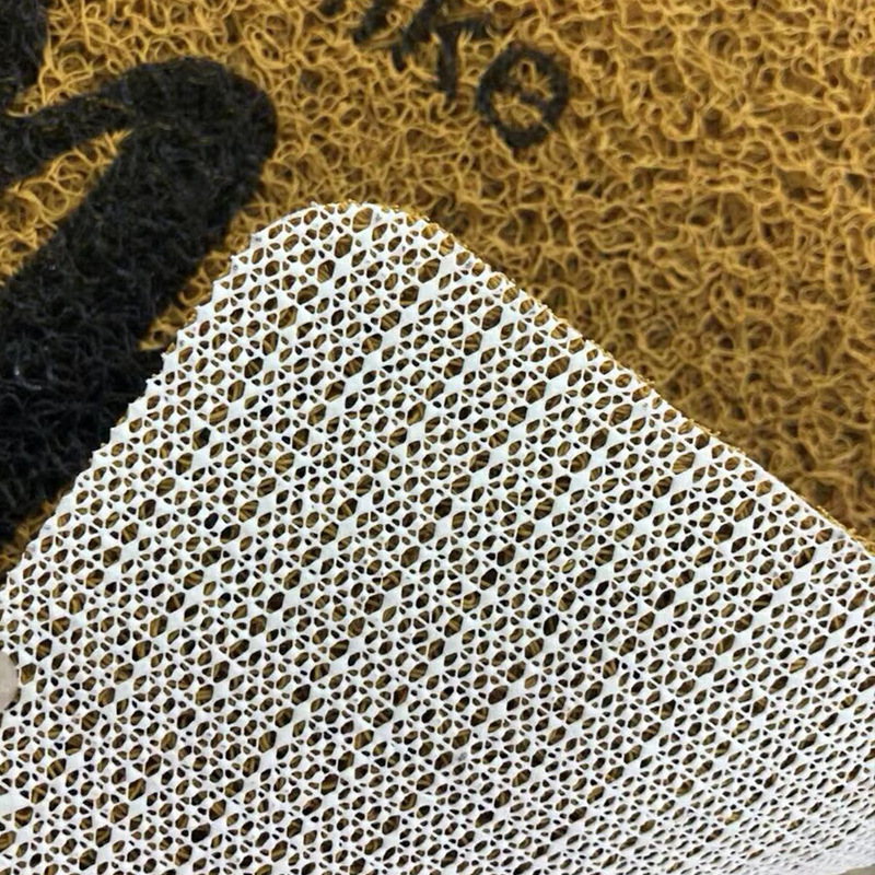 [Cross-Border Hot Selling] Imitation Coconut Palm Door Mat Hallway Doormat Wire Ring Foot Mat PVC Non-Slip Floor Mat Carpet