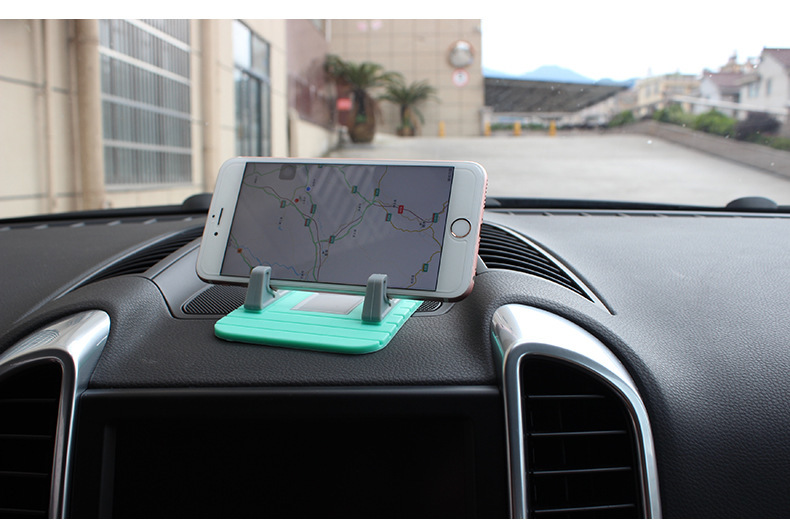 Car Supplies Wholesale Multifunctional Car Phone Holder Car Silicone Non-Slip Mat Dashboard Storage Pad