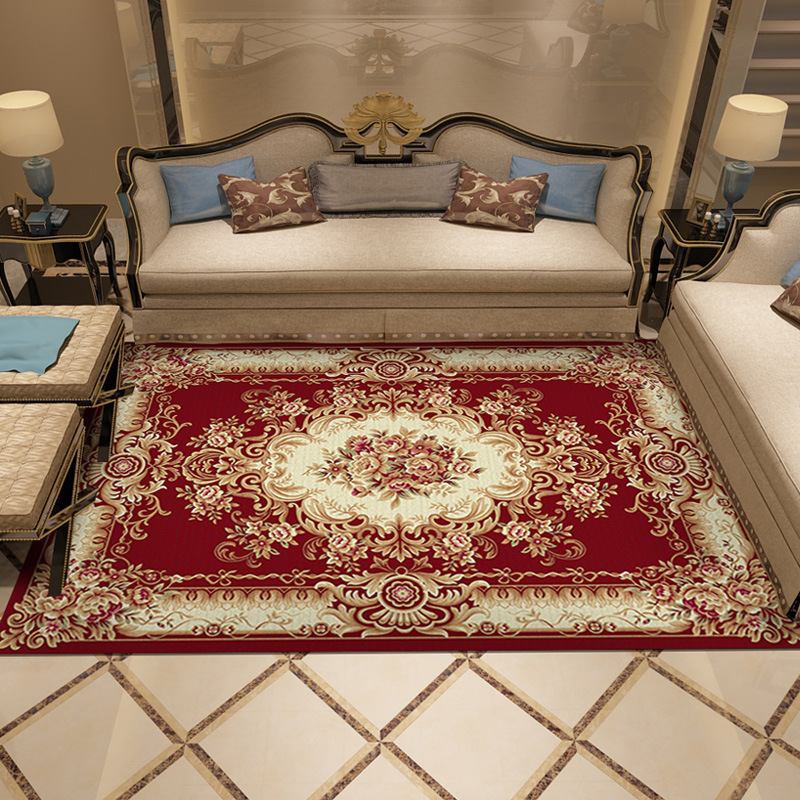 European-style sitting room non-slip carpet bedroom full shop sofa Nordic carpet family room American tea table mat custom