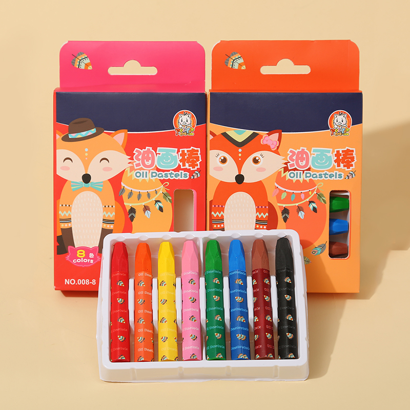 Potato Cat Children&#039;s Oil Pastel Cartoon Kindergarten Oil Painting Stick