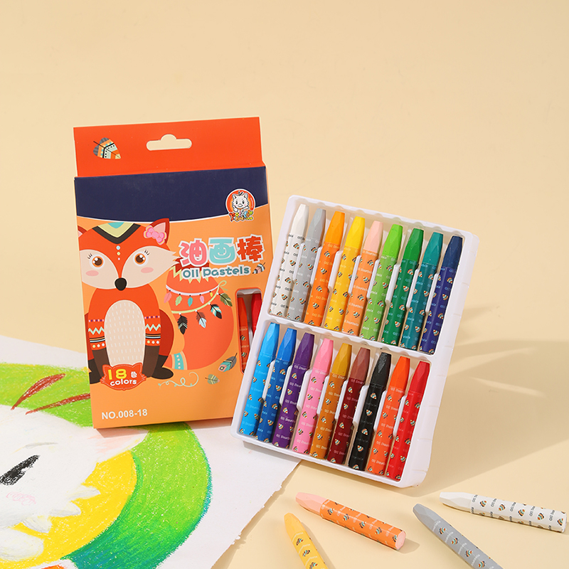 Potato Cat Children&#039;s Oil Pastel Cartoon Kindergarten Oil Painting Stick