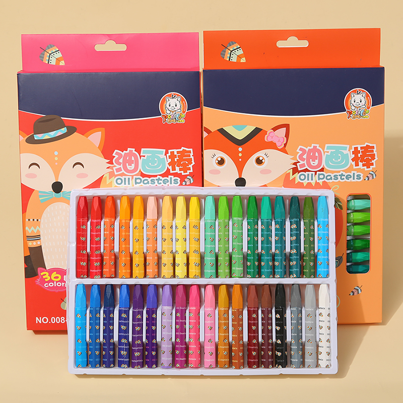 Potato Cat Children&#039;s Oil Pastel Cartoon Kindergarten Oil Painting Stick