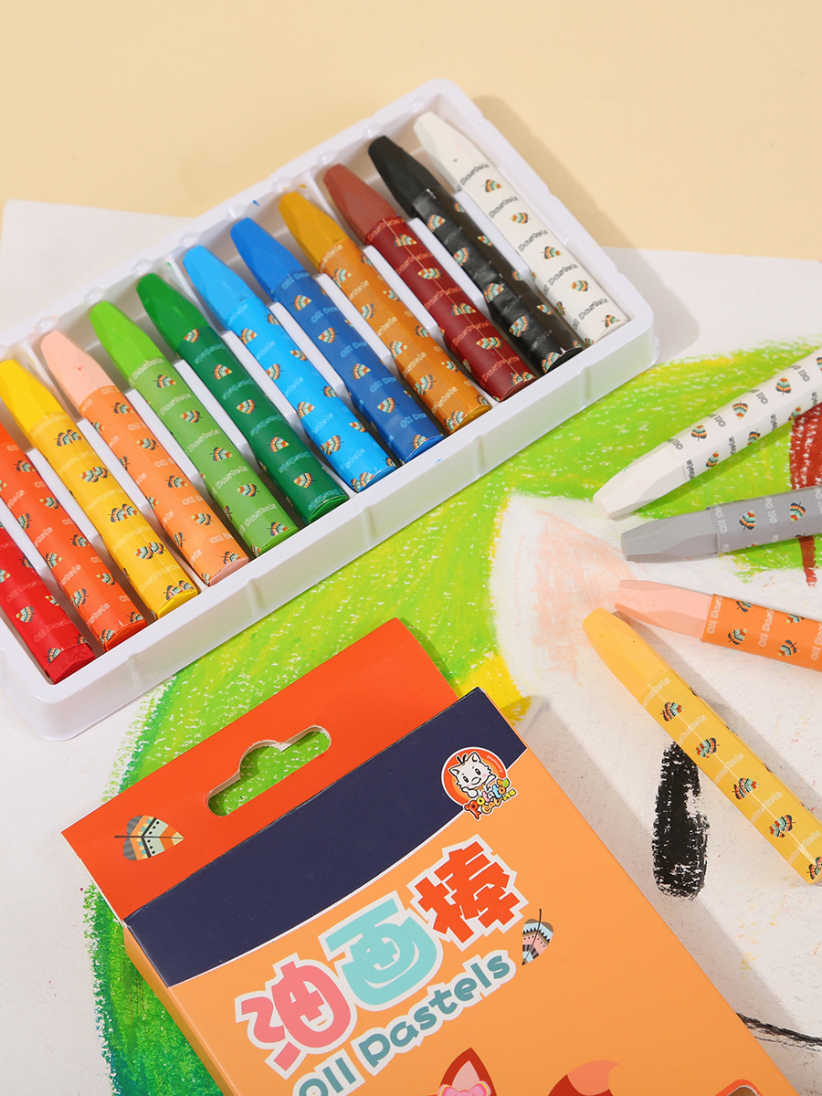 Potato Cat Children&#039;s Oil Pastel Cartoon Kindergarten Oil Painting Stick