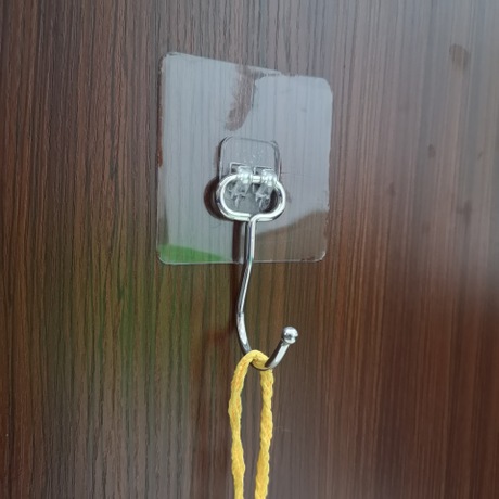 Factory direct brushed stainless steel big hook magic traceless stick hook strong nail - free creative large towel hook