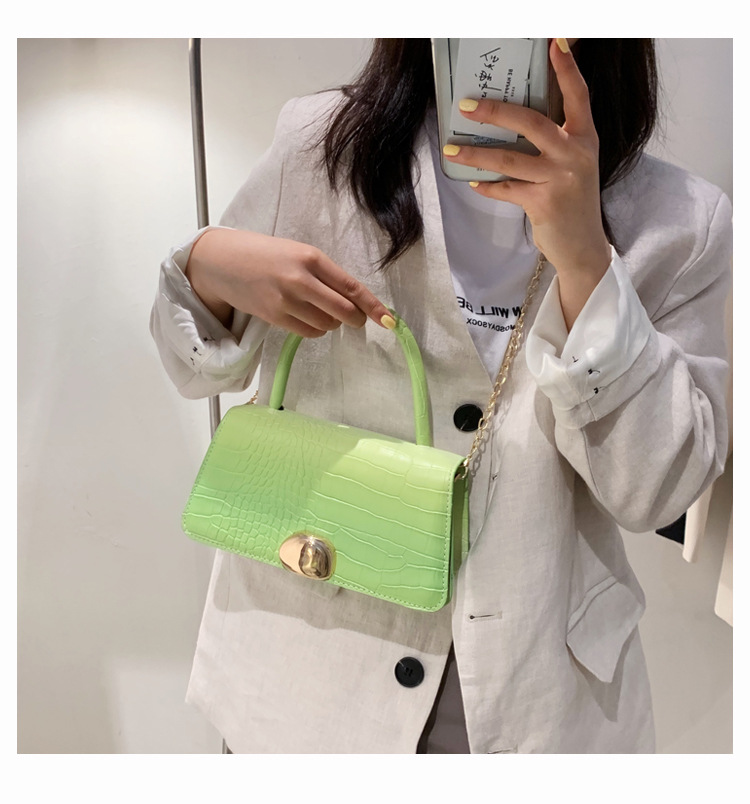 2021 Spring New Trendy Underarm Bag Chain Shoulder Small Bag Women's Bag Simple French Stick Small Square Bag Women's 2021 Spring New Trendy Underarm Bag Chain Shoulder Small Bag Women's Bag Simple French Stick Small Square Bag Women's