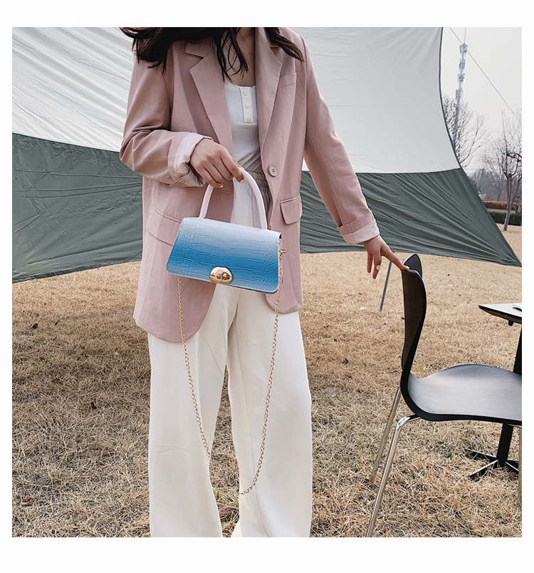 2021 Spring New Trendy Underarm Bag Chain Shoulder Small Bag Women's Bag Simple French Stick Small Square Bag Women's 2021 Spring New Trendy Underarm Bag Chain Shoulder Small Bag Women's Bag Simple French Stick Small Square Bag Women's