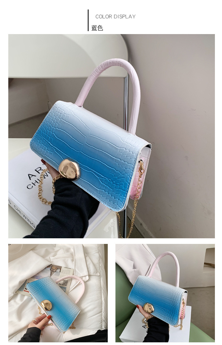 2021 Spring New Trendy Underarm Bag Chain Shoulder Small Bag Women's Bag Simple French Stick Small Square Bag Women's 2021 Spring New Trendy Underarm Bag Chain Shoulder Small Bag Women's Bag Simple French Stick Small Square Bag Women's
