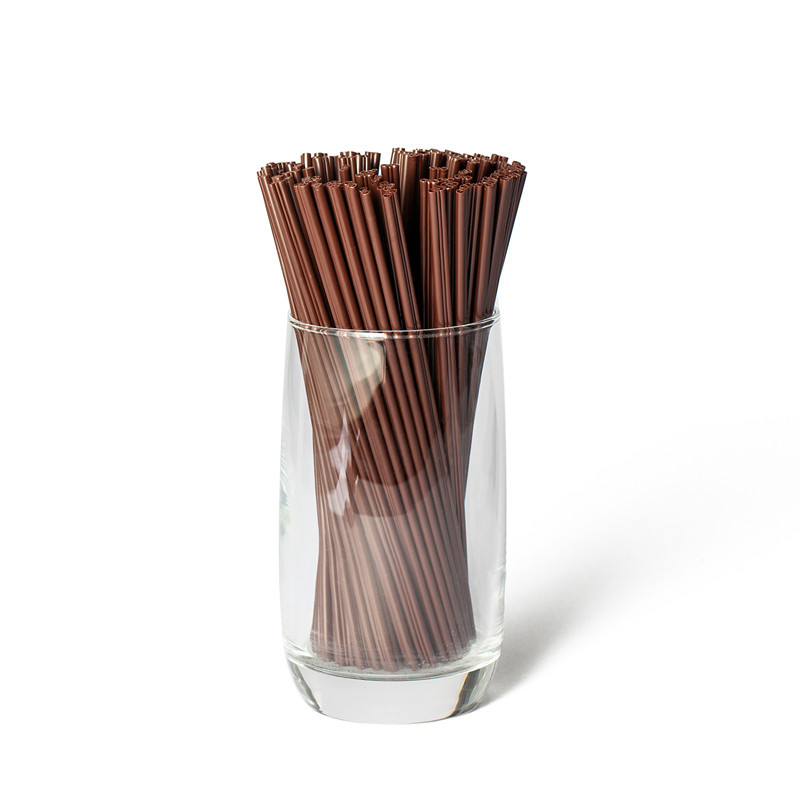 Disposable Plastic Coffee Straw Individually Packaged Three-Hole Stirring Rod Hot Drink Juice Anti-Scald Lip Stick 500 PCs
