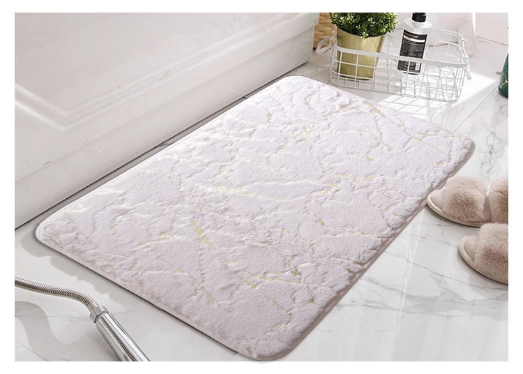 Amazon Hot Imitation Dehaired Angora Gilding Carpet Bedroom Floor Mat Living Room Bedside Floor Mat Bathroom Water-Absorbing Non-Slip Mat Amazon Hot Imitation Dehaired Angora Gilding Carpet Bedroom Floor Mat Living Room Bedside Floor Mat Bathroom Water-Absorbing Non-Slip Mat