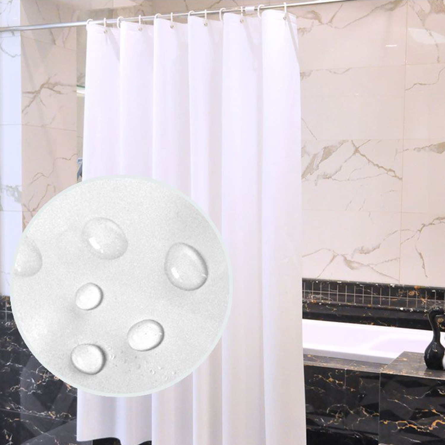 Printed Mat Shower Curtain Non-Slip Cold-Proof Carpet Waterproof Mildew-Proof Polyester Shower Curtain Four-Piece Set Xi Christmas Hanging Decoration Printed Mat Shower Curtain Non-Slip Cold-Proof Carpet Waterproof Mildew-Proof Polyester Shower Curtain Four-Piece Set Xi Christmas Hanging Decoration
