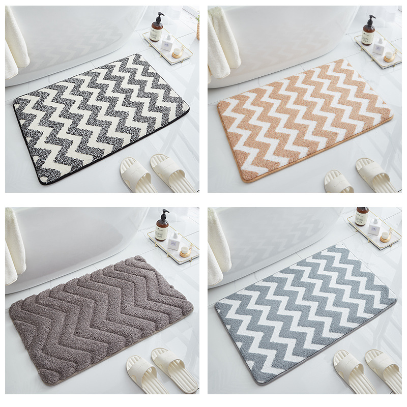 Bathroom Absorbent Floor Mat Bathroom Entrance Non-Slip Mat Household Foot Mat Door Mat Toilet Carpet