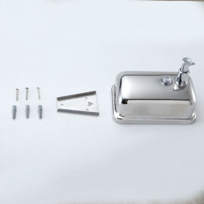 Stainless steel soap dispenser wall - mounted soap dispenser machine wash hand wash hair small gel box of detergent Stainless steel soap dispenser wall - mounted soap dispenser machine wash hand wash hair small gel box of detergent