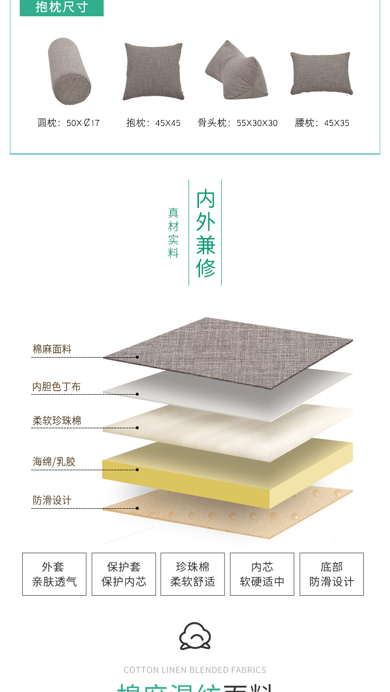 Yanzhuo Ins Wholesale Sponge Window Cushion Ledge Cushion Tatami Mat Ziyang Table Cushion Sofa Cushion Card Holder