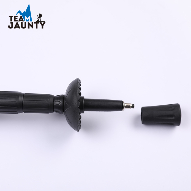 Spot Goods 6061 High-Strength Aluminum Alloy Curved Handle Alpenstock Climbing Hiking Walking Stick for the Elderly Outd Spot Goods 6061 High-Strength Aluminum Alloy Curved Handle Alpenstock Climbing Hiking Walking Stick for the Elderly Outd