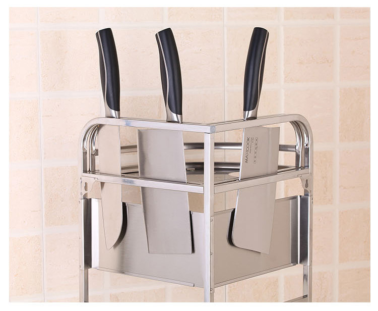 Kitchen Rack Seasoning Storage Rack Household Table Top Seasoning Box Multi-Functional Storage Rack Knife Chopsticks Chopping Board Rack