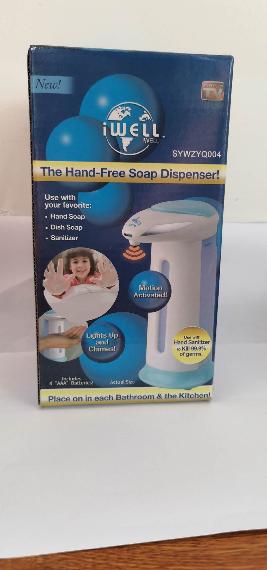 Automatic immunization hand Sanitizer Happy Mobile Phone Soap Dispenser