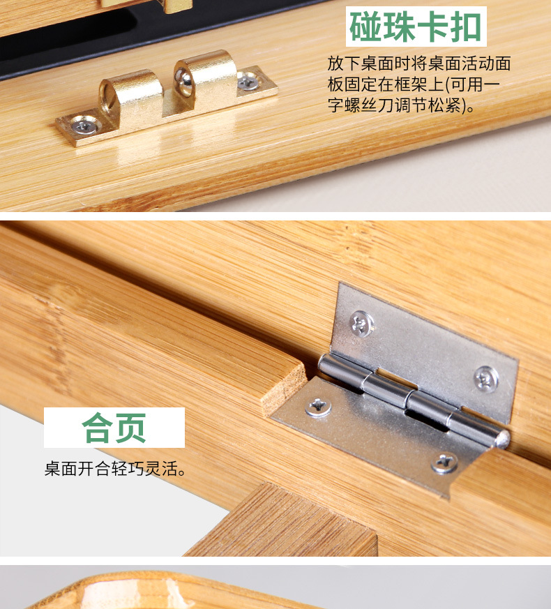 Bed Computer Desk Tablet Notebook Laptop Folding Table Portable Card Slot Bed Small Desk Study Table