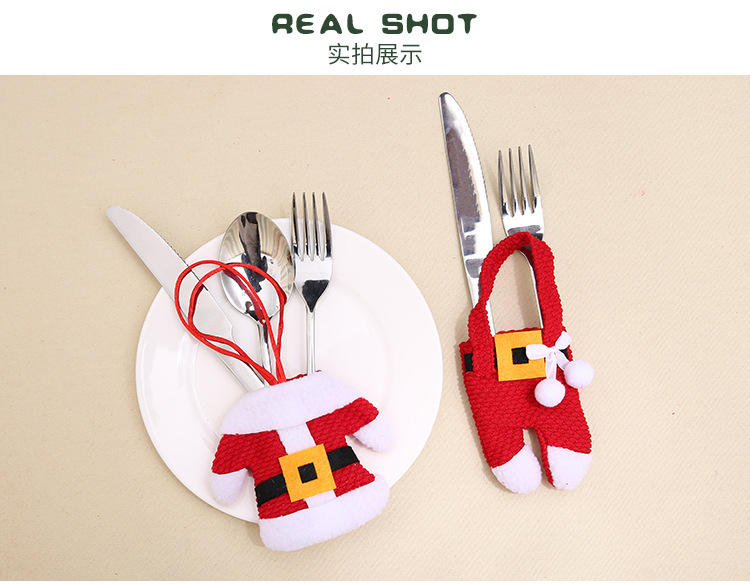 Factory Direct Sales Christmas Table Decoration Christmas Knife and Fork Set Christmas Tableware Set Christmas Small Clothes Small Pants Factory Direct Sales Christmas Table Decoration Christmas Knife and Fork Set Christmas Tableware Set Christmas Small Clothes Small Pants