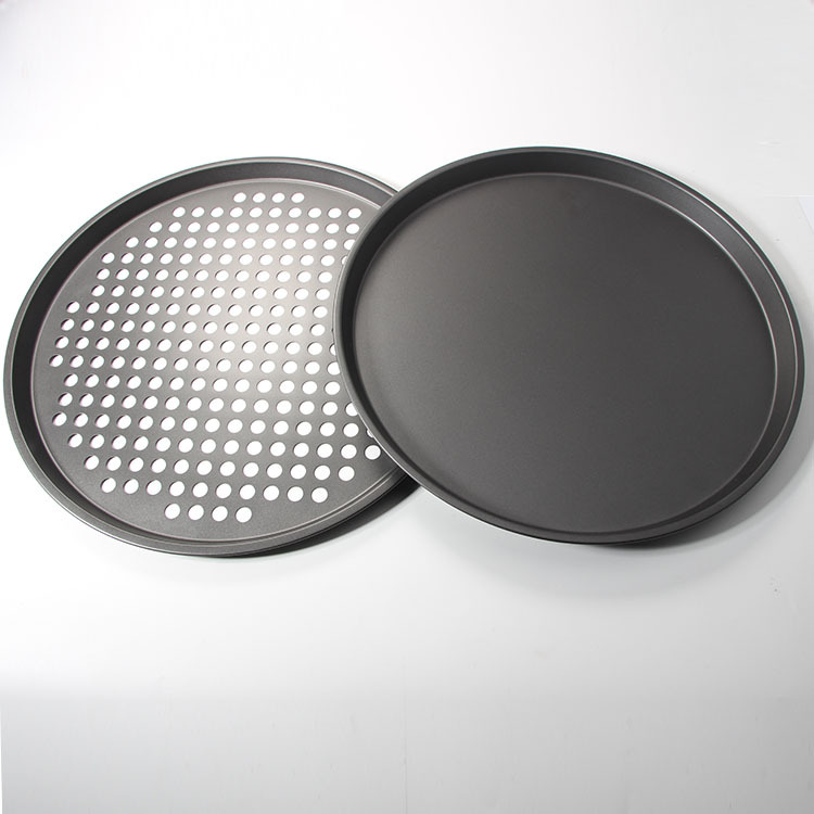 29cm round Pizza Plate and 29cm Non-Stick Shallow Baking Tray with Holes Baking at Home Utensils 29cm round Pizza Plate and 29cm Non-Stick Shallow Baking Tray with Holes Baking at Home Utensils