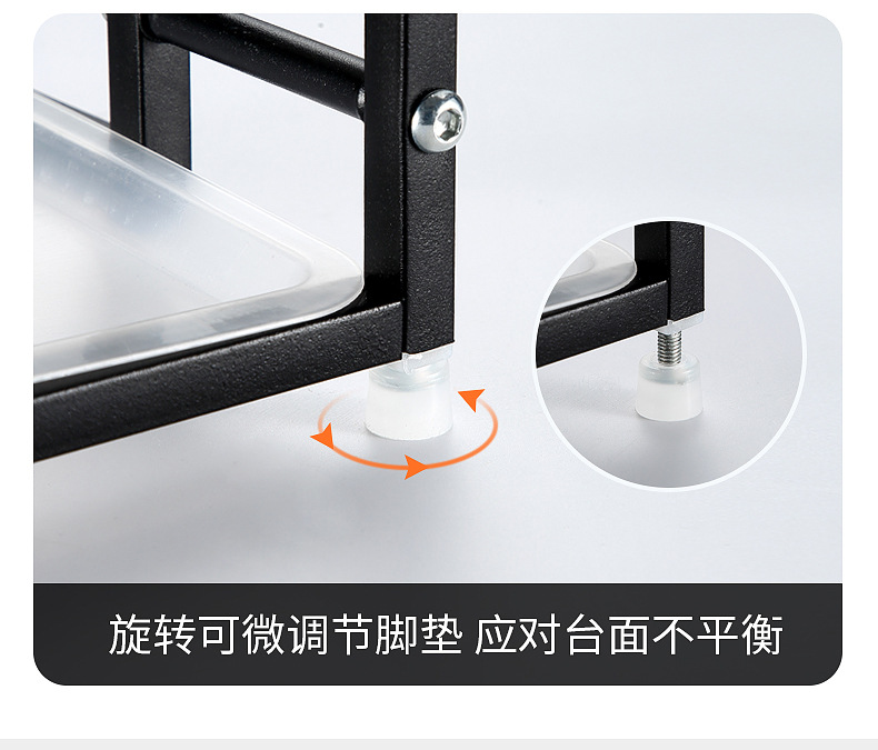 Table Top Stainless Steel Knife Holder Chopping Board Rack Kitchen Knife Storage Rack Multi-Functional Chopping Block Chopsticks Drain Rack