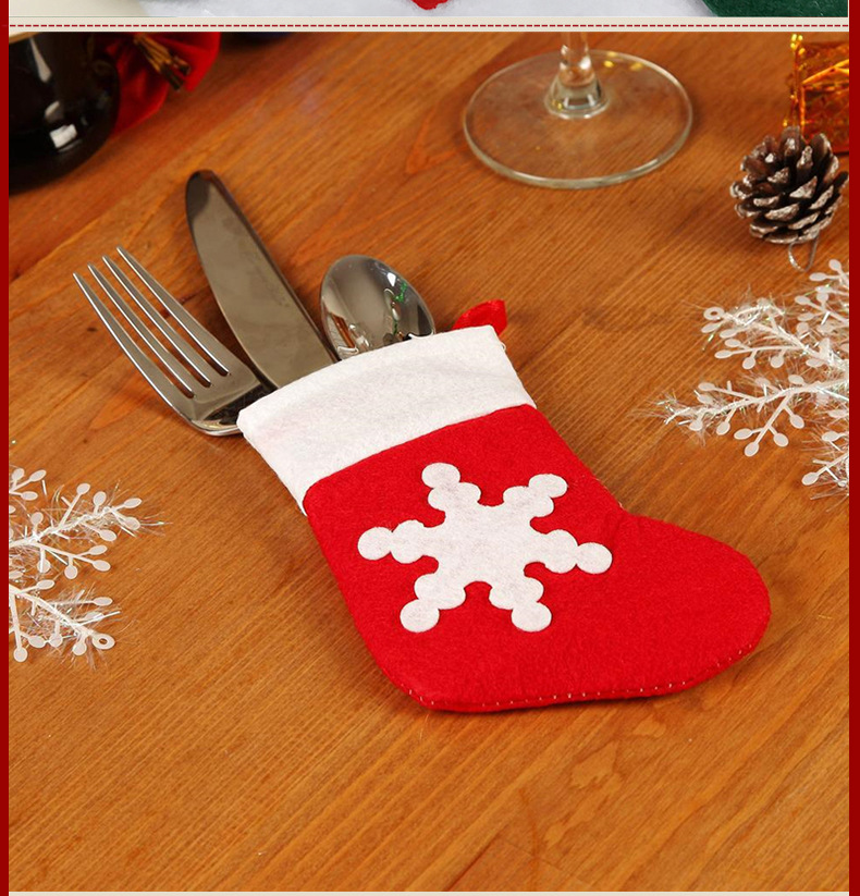 Christmas Hot Sale Christmas Dining-Table Decoration Small Christmas Hat Christmas Knife and Fork Set Bottle Cover Christmas Hot Sale Christmas Dining-Table Decoration Small Christmas Hat Christmas Knife and Fork Set Bottle Cover