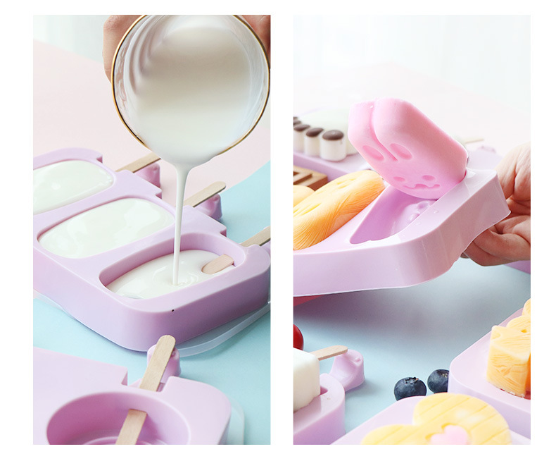 Manufacturer Siamese Ice Cream Mold with Lid and Stick Homemade Silicone Ice Cream Popsicle Mold DIY Ice-Cream Mould Manufacturer Siamese Ice Cream Mold with Lid and Stick Homemade Silicone Ice Cream Popsicle Mold DIY Ice-Cream Mould