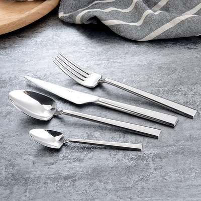 French Elegant Kaya Stainless Steel Steak Knife, Fork and Spoon Factory Direct Sales Hotel Western Food Tableware Table