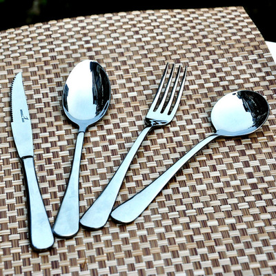 French Elegant Kaya Stainless Steel Steak Knife, Fork and Spoon Factory Direct Sales Hotel Western Food Tableware Table