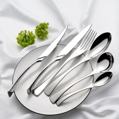 French Elegant Kaya Stainless Steel Steak Knife, Fork and Spoon Factory Direct Sales Hotel Western Food Tableware Table
