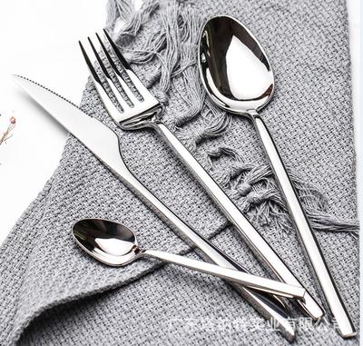 French Elegant Kaya Stainless Steel Steak Knife, Fork and Spoon Factory Direct Sales Hotel Western Food Tableware Table