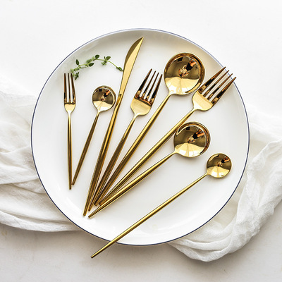 French Elegant Kaya Stainless Steel Steak Knife, Fork and Spoon Factory Direct Sales Hotel Western Food Tableware Table