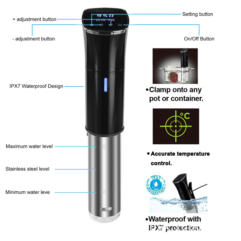 IPX7 Waterproof Low Temperature Vacuum Softcooker Steak Machine Cooking Stick IPX 7 Sous Vide Cooker