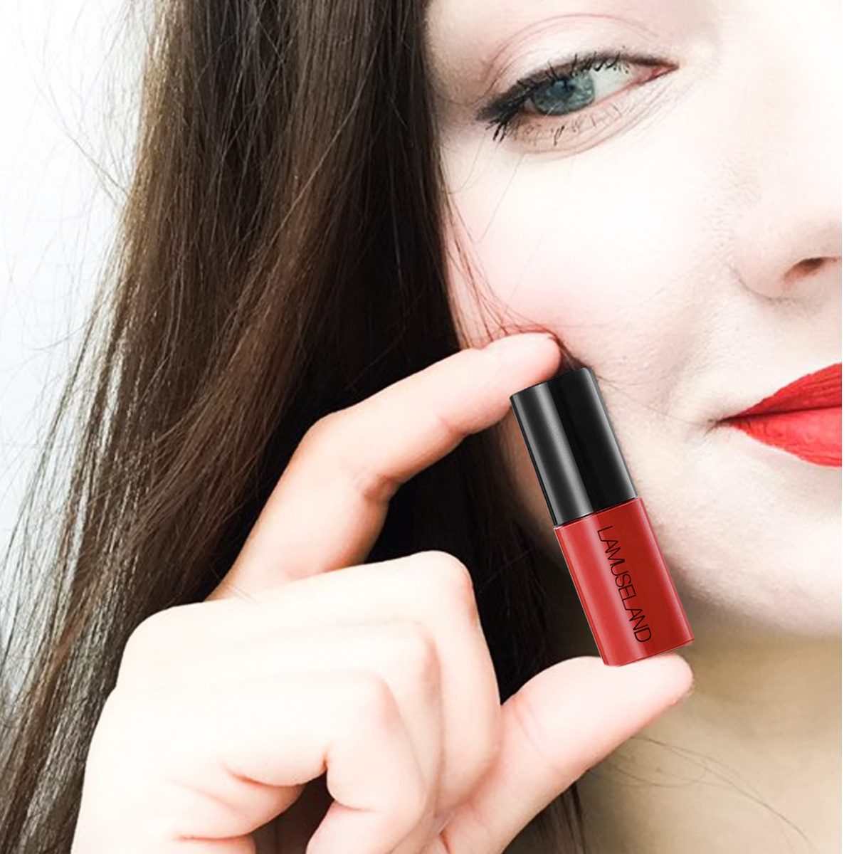 Lamuseland La Cleaning Mousse Blue 12 Color Lip Gloss Sample Matte Not Easy to Stick Cup for a Long Time Liquid Lipstick