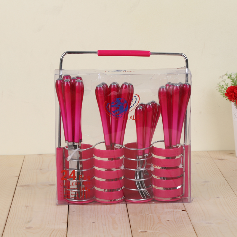 The Table knife, fork, spoon, new stainless steel tableware set hotel supplies western food set