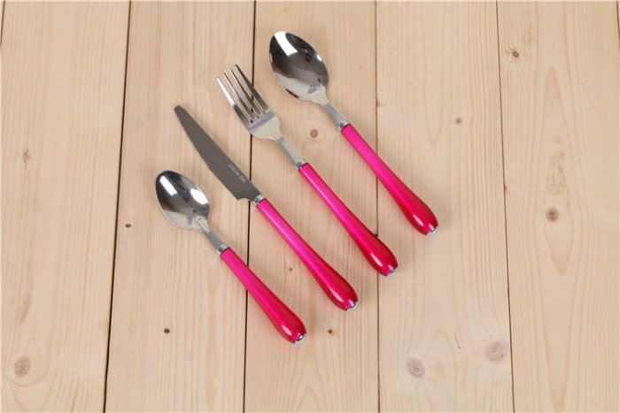 The Table knife, fork, spoon, new stainless steel tableware set hotel supplies western food set