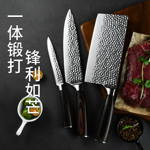 Cross-Border Spot German Steel Table Knife Household Serrated Steak Knife Kitchen Hotel Steak Knife Sharp Fruit Knife