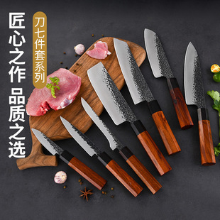Cross-Border Spot German Steel Table Knife Household Serrated Steak Knife Kitchen Hotel Steak Knife Sharp Fruit Knife