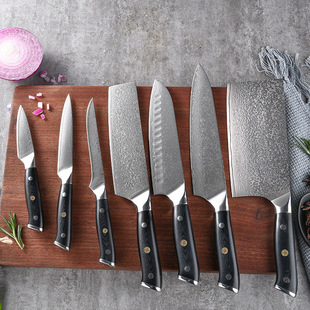 Cross-Border Spot German Steel Table Knife Household Serrated Steak Knife Kitchen Hotel Steak Knife Sharp Fruit Knife