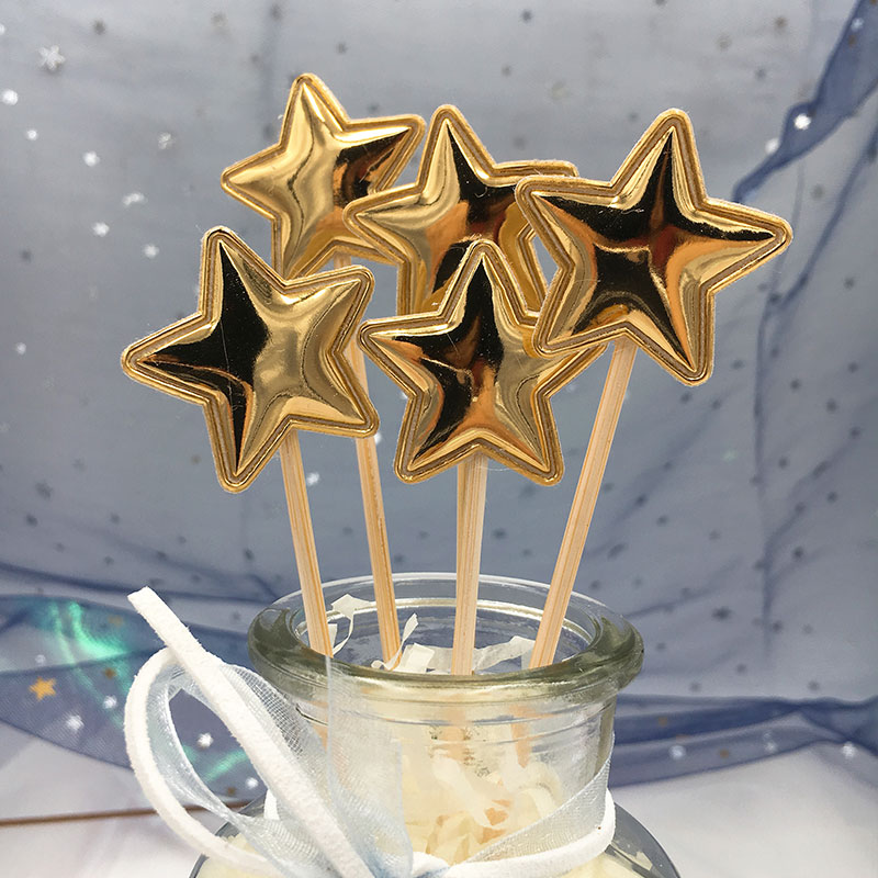Baking Cake Topper Glitter/PU Leather Glossy Love Star Crown Decorative Card Dessert Table Dress up 5 Pieces Baking Cake Topper Glitter/PU Leather Glossy Love Star Crown Decorative Card Dessert Table Dress up 5 Pieces