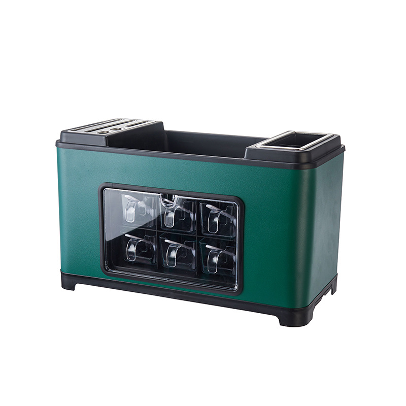 Household Kitchen Utensils Storage Box Seasoning Jar Seasoning Table Top Spice Jar Knife Holder Shelf Corner Seasoning Box