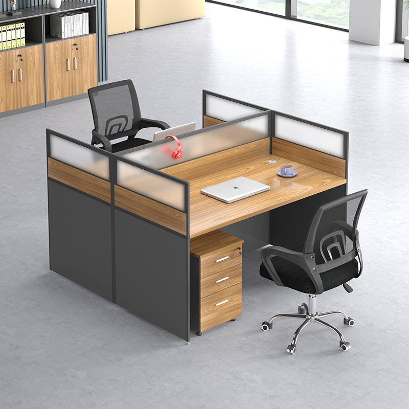 Simple Office Furniture Computer Desk Staff Desk Office Card Partition Screen Table Staff Table Office Desk and Chair Combination