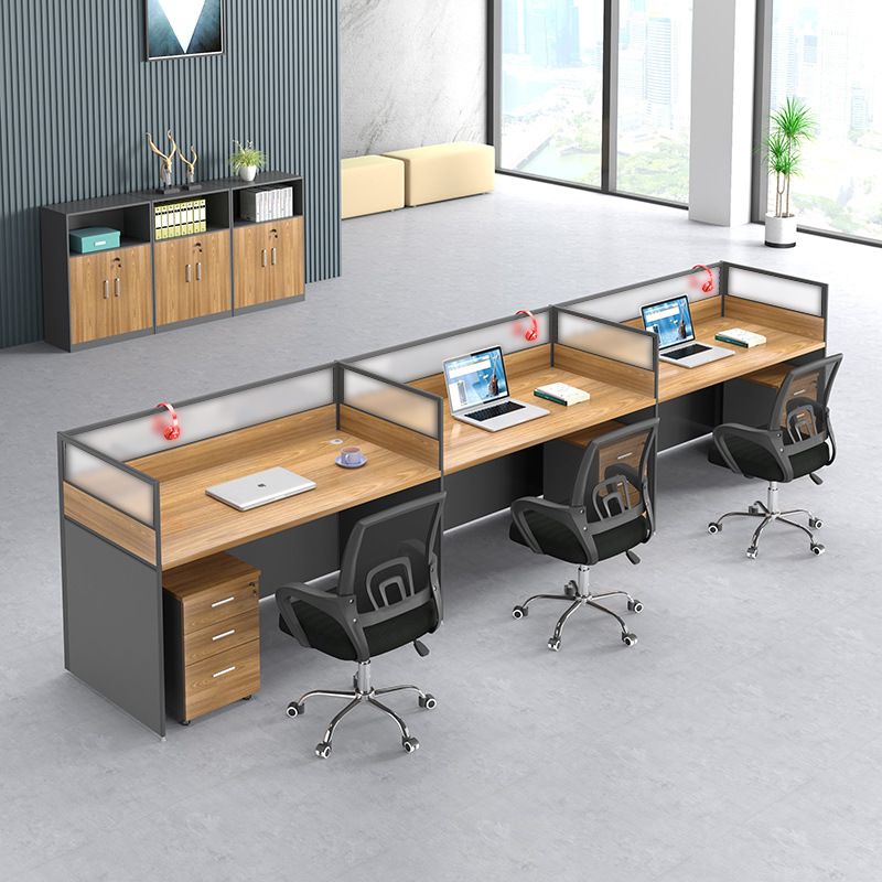 Simple Office Furniture Computer Desk Staff Desk Office Card Partition Screen Table Staff Table Office Desk and Chair Combination