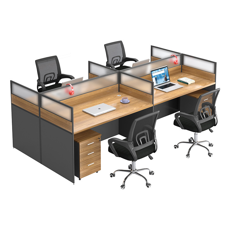 Simple Office Furniture Computer Desk Staff Desk Office Card Partition Screen Table Staff Table Office Desk and Chair Combination